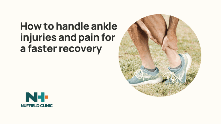 How to handle ankle injuries and pain for a faster recovery