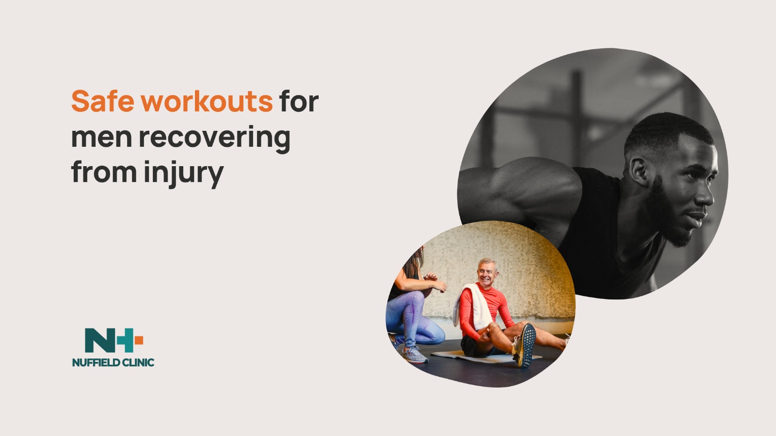 Safe workouts for men recovering from injury